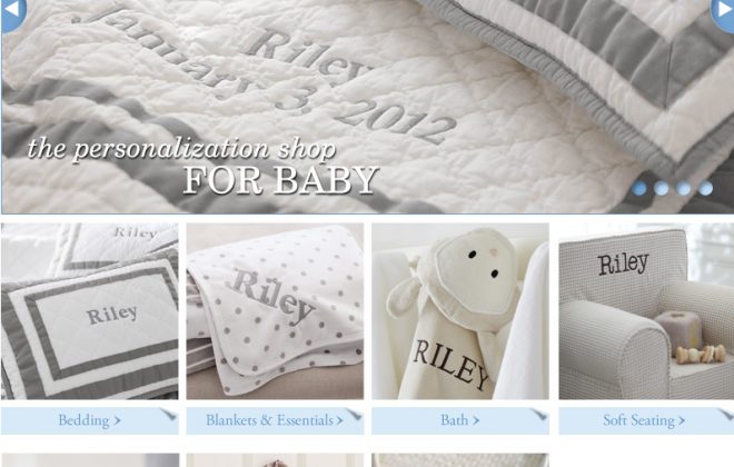 pottery barn kids personalized blanket